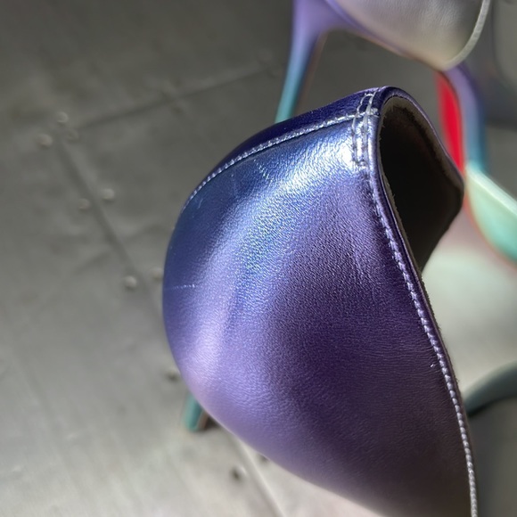 christian louboutin iriza 100mm licorne iridescent stiletto sz 37.5 - Picture 3 of 12